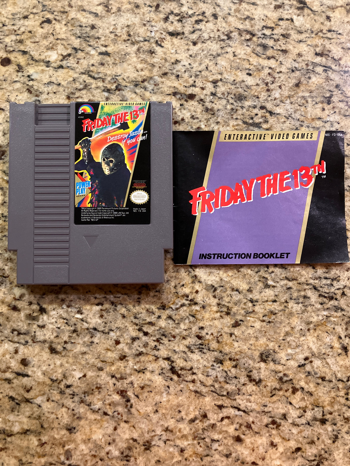 Friday the 13th (NES) w/ manual