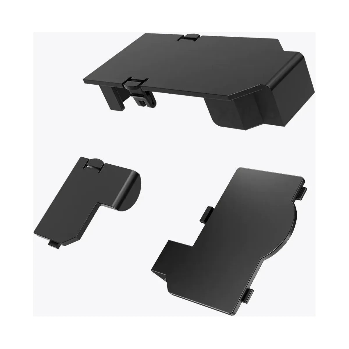 3 Piece Port Covers - Black For Nintendo GameCube