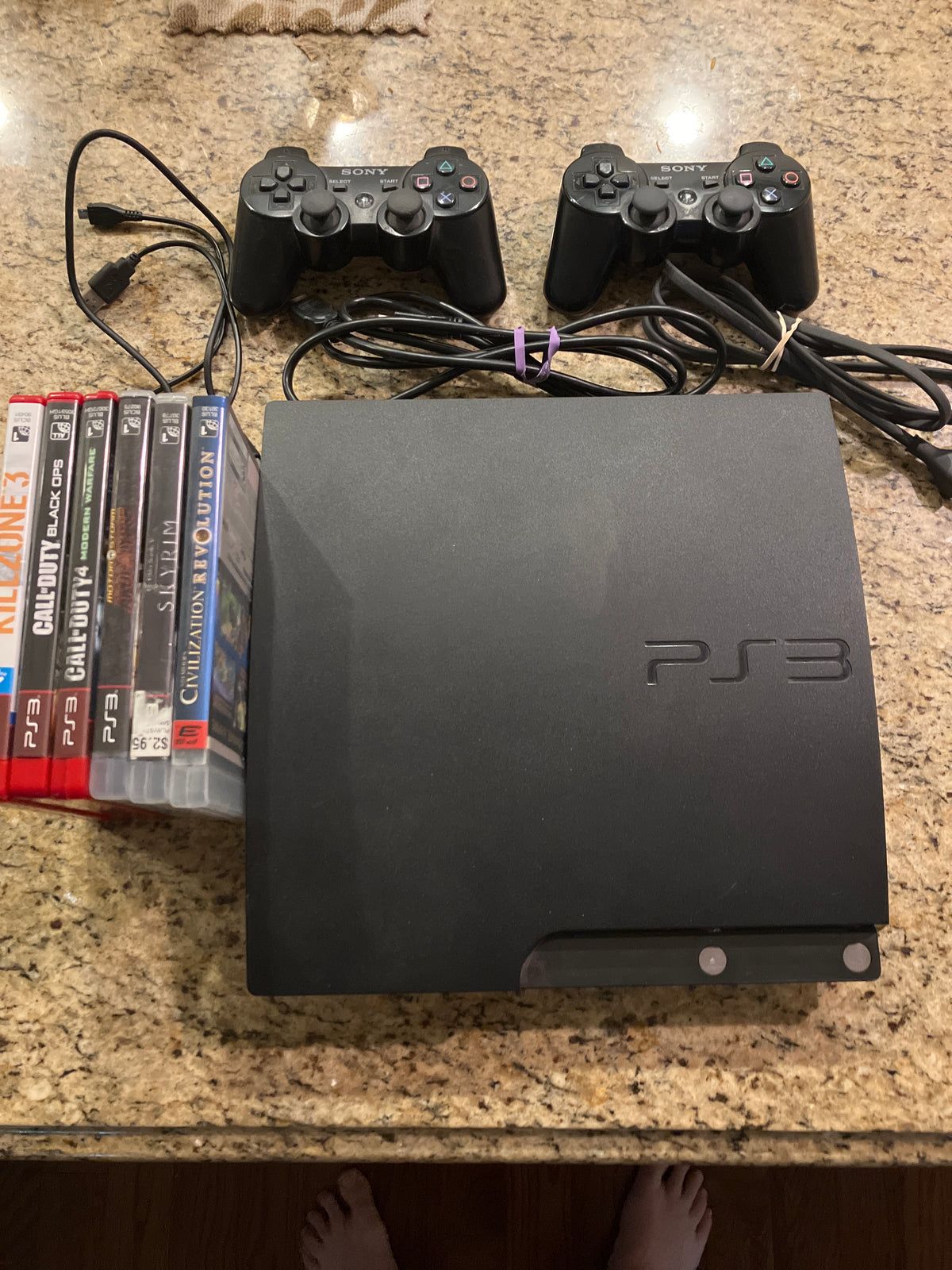 PS3 Playstation 3 Slim console bundle