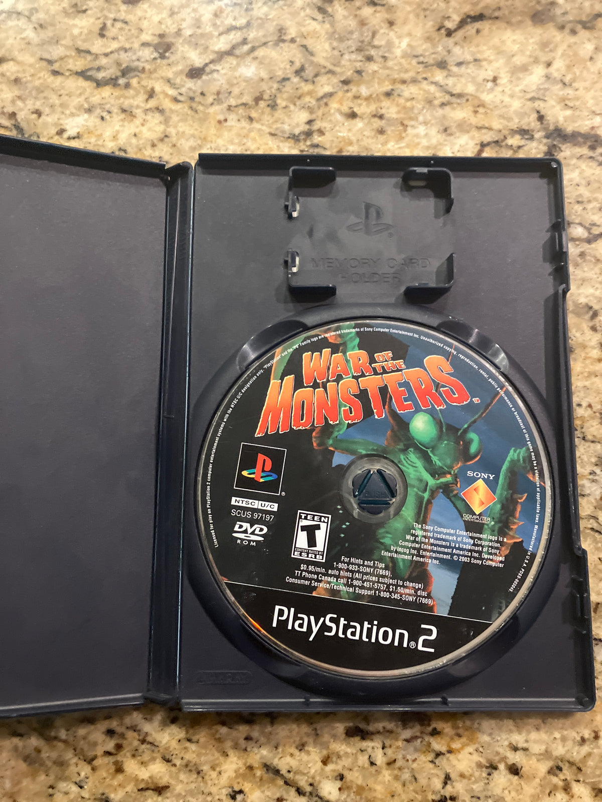 War of the Monsters (PS2) - no manual