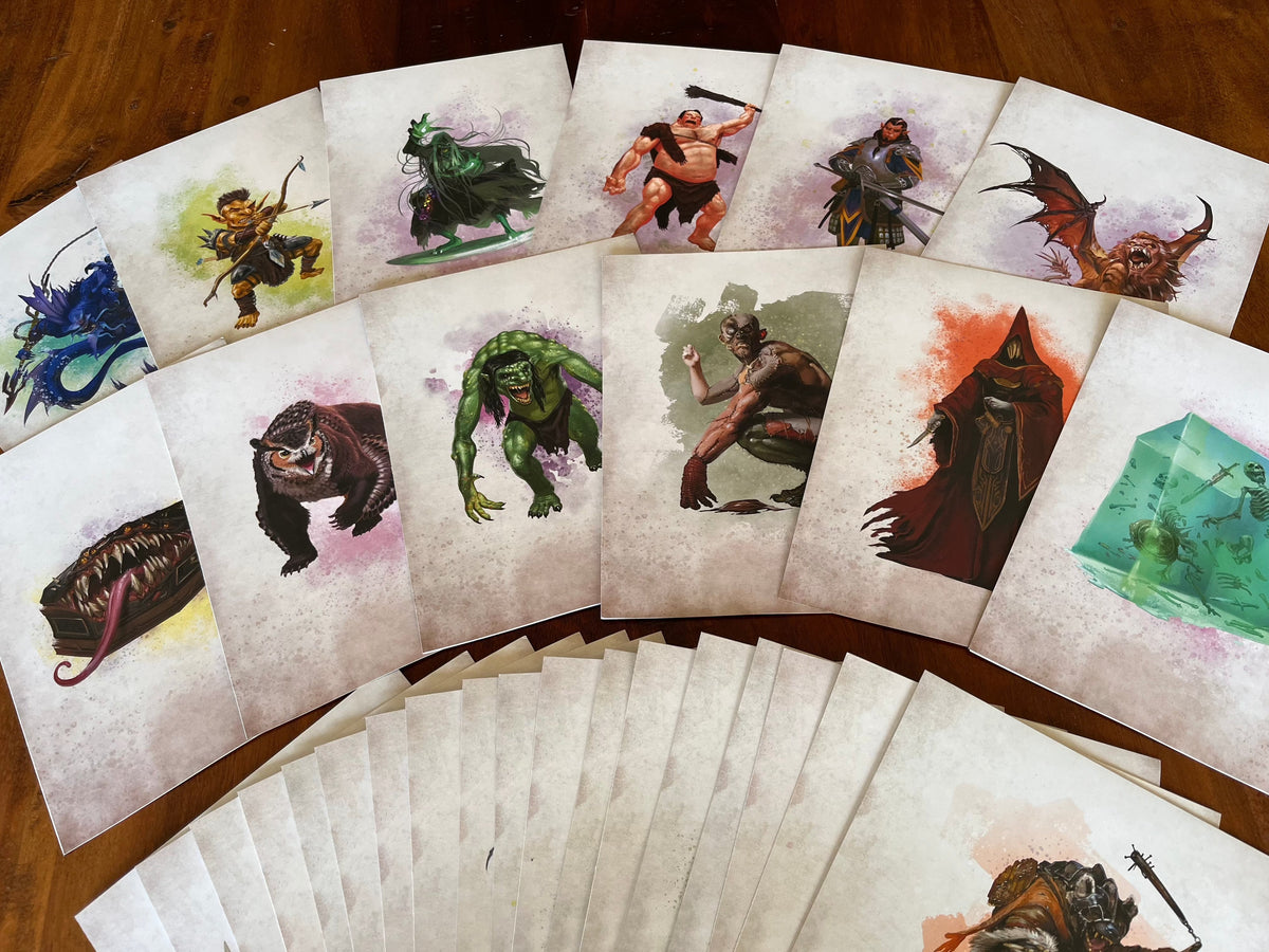 Encounter Cards (D&amp;D) - Challenge Rating 0-6 PACK 1