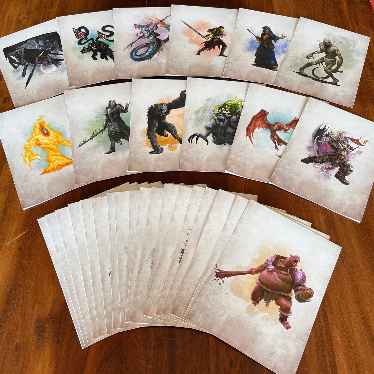 Encounter Cards (D&amp;D) - Challenge Rating 0-6 PACK 2