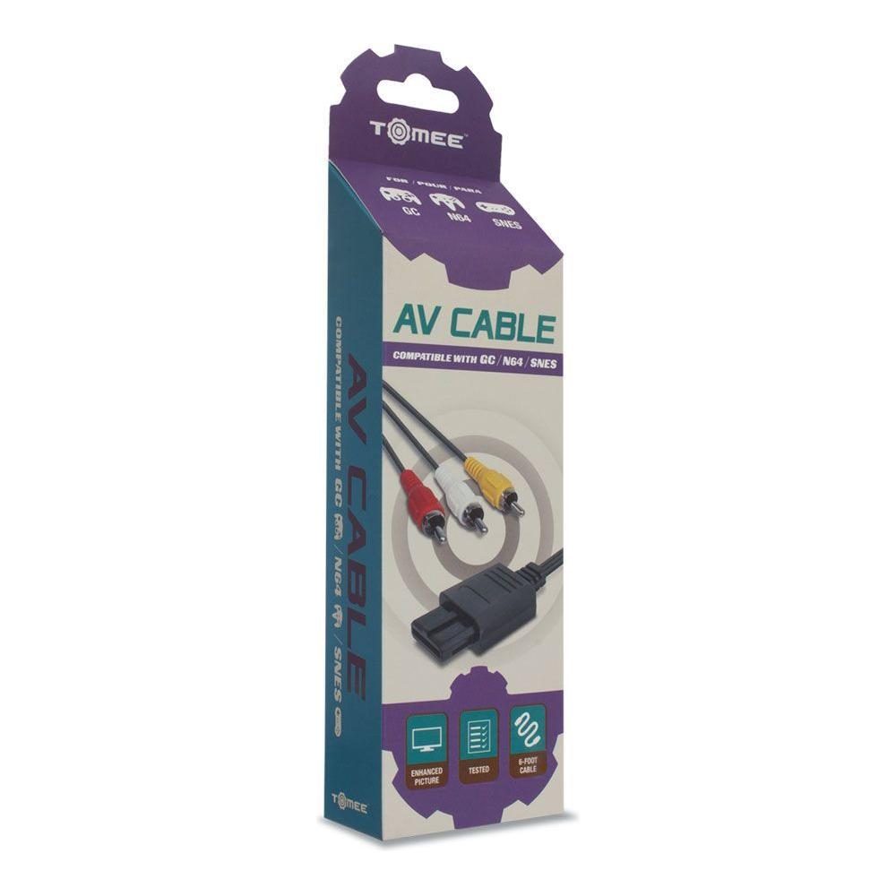 AV Composite Cable For Nintendo SNES / N64 / GameCube (Tomee)