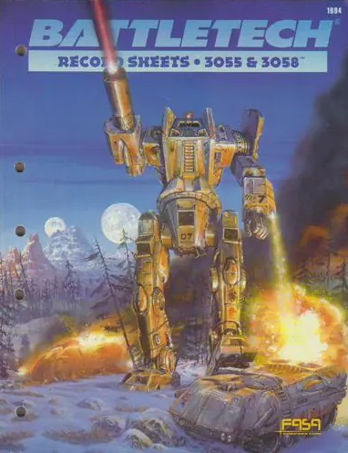 Battletech Record Sheets 3055 &amp; 3058