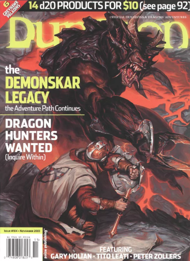 Dungeon Magazine #104