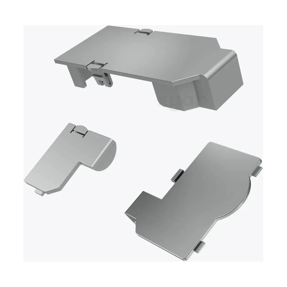 3 Piece Port Covers - Silver For Nintendo GameCube