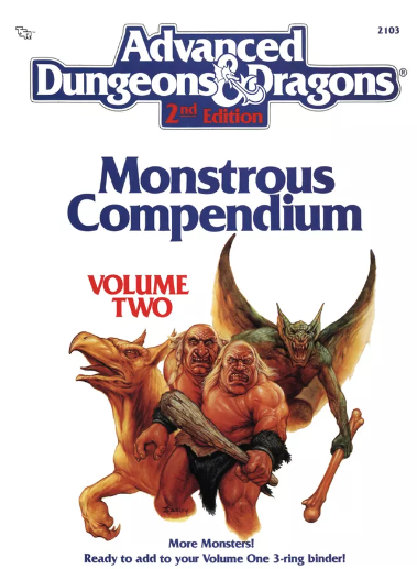 MC2 Monstrous Compendium Volume Two