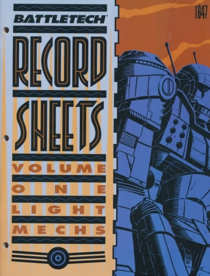 Record Sheets Volume 1: Light Mechs