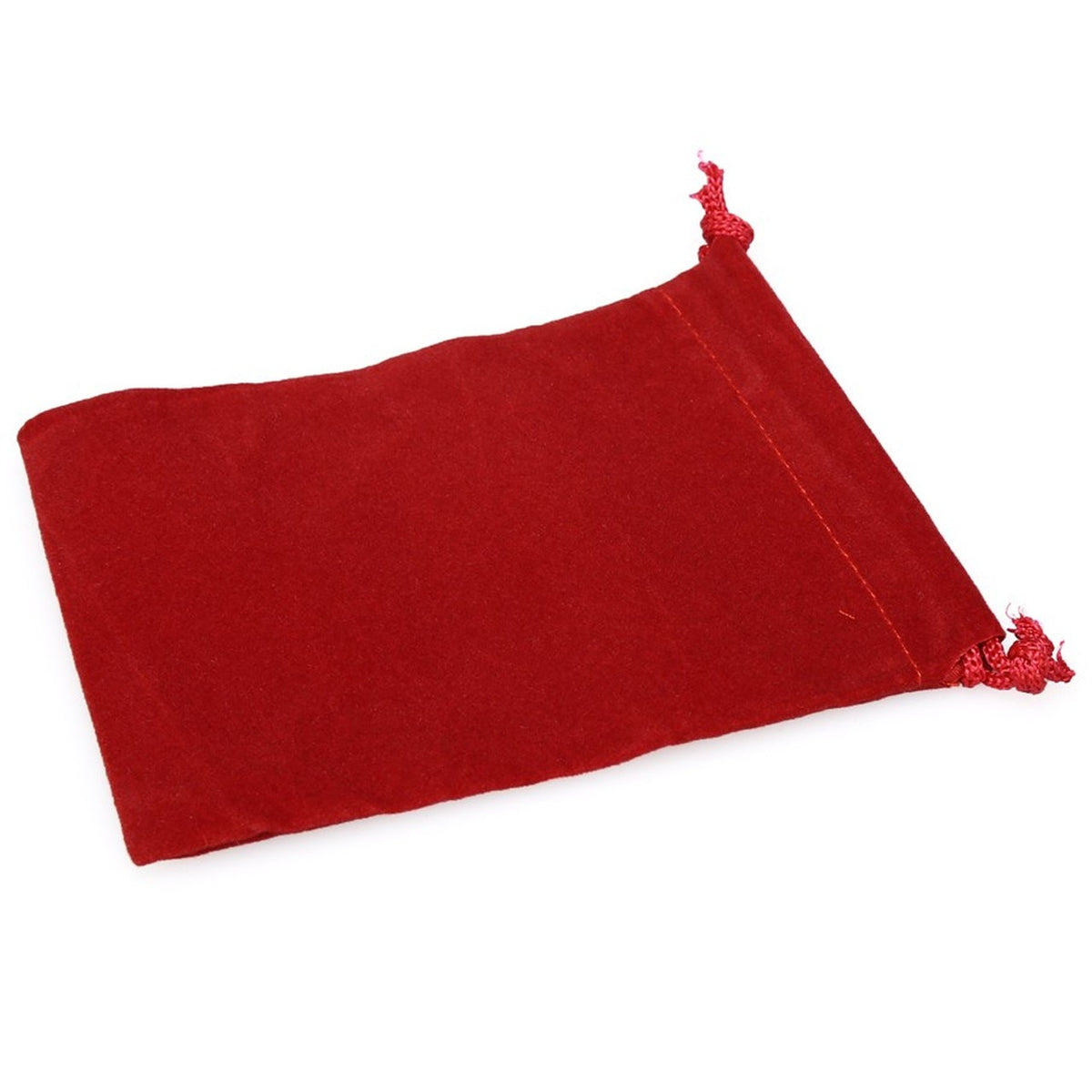 Velour Dice Bag (Large): Red