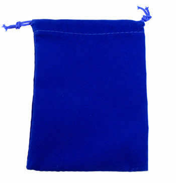 Velour Dice Bag (Small): Royal Blue