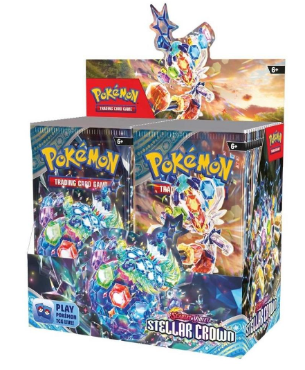 Pokemon: Scarlet &amp; Violet Stellar Crown Booster Display