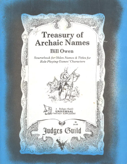 Treasury of Archaic Names